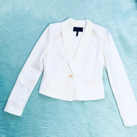 BCBGMAXAZRIA White Jacket Milan Cut-out Back Blazer - Picture 9 of 10
